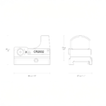 Sarkanā punkta tēmeklis HAWKE Micro Reflex Dot 3 MOA - Image 4