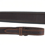 Ieroču siksna AKAH no ādas ar neslīdošu pārklājumu BROWN - Image 2