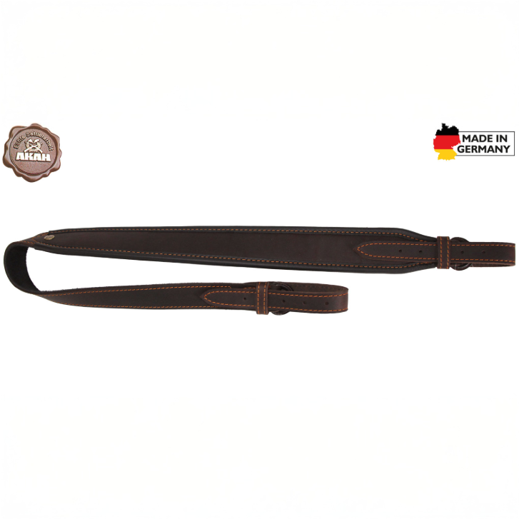 AKAH ieroča siksna noādas ar neslīdošu pārklājumu BROWN Ieroču siksna AKAH no ādas ar neslīdošu pārklājumu BROWN - Image 1