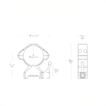 HAWKE Riņķu komplekts 34 mm guick-release MEDIUM - Image 2