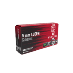 PATRONAS FIOCCHI  Cal. 9mm Luger, FMJ, SUBSONIC 10.24g/158gr